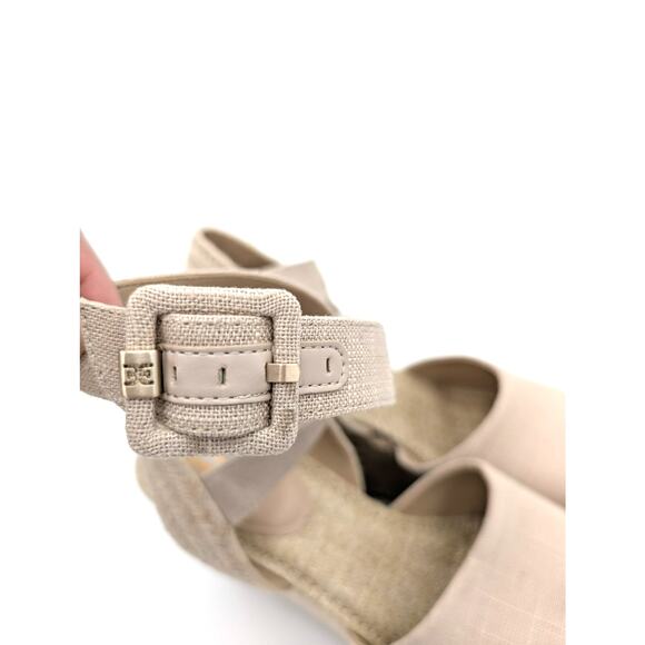 Sam Edelman Vada Wedge Ankle Strap Sandal Women's Neutral Size US10 EU40.5 - Picture 11 of 11